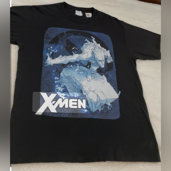 T-shirt Vintage X-Men '97 Marvel - Bleu - Taille XL - Imprimé Jim Lee - Occasion Parfait état